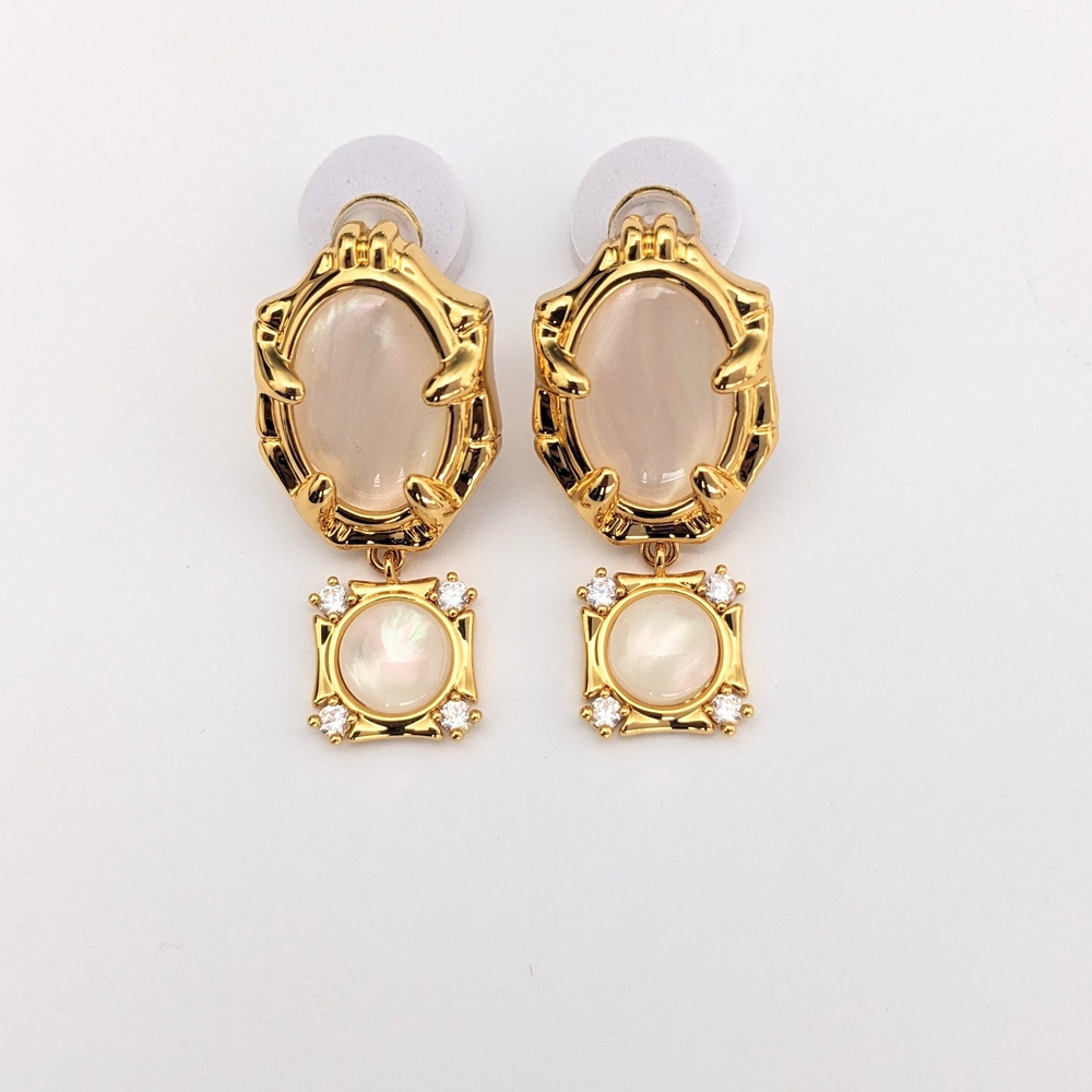 18k Gold Plated Drop Earrings
